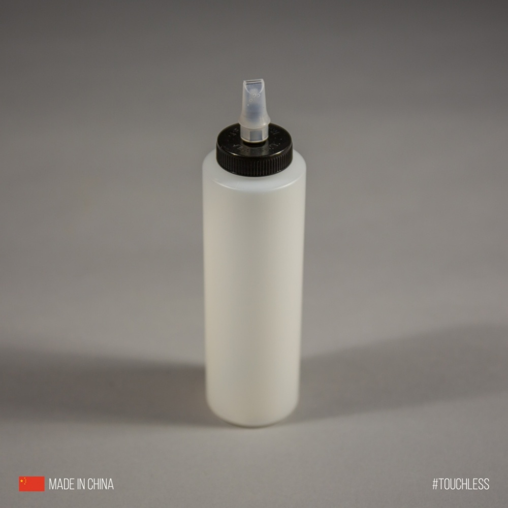 Бутылка c нажимной крышкой-дозатором (пластик)  - 400ml
